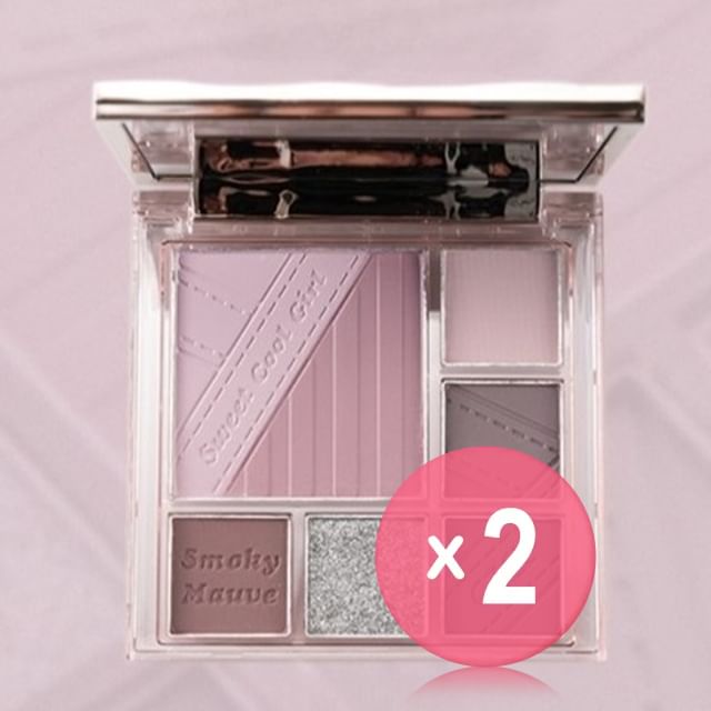 CZEL-Water Ripple Soft 3D Eyeshadow Palette - 2 Types 2pcs Bundle Set