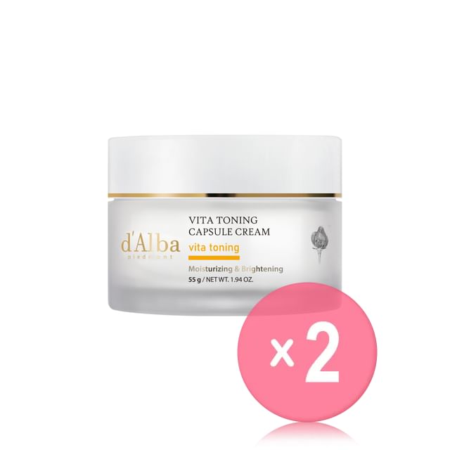 d-Alba-Vita Toning Capsule Cream 2pcs Bundle Set