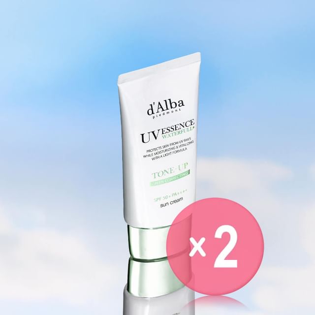 d-Alba-Waterfull Green Correcting Tone-Up Sun Cream 2pcs Bundle Set