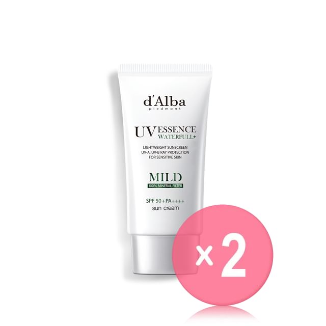 d-Alba-Waterfull Mild Sun Cream 2pcs Bundle Set