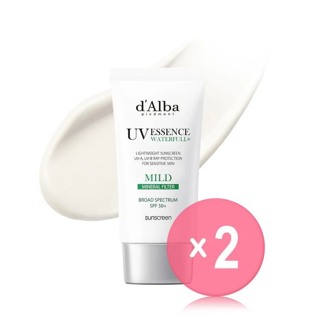 d-Alba-Waterfull Mild Sun Cream 2pcs Bundle Set