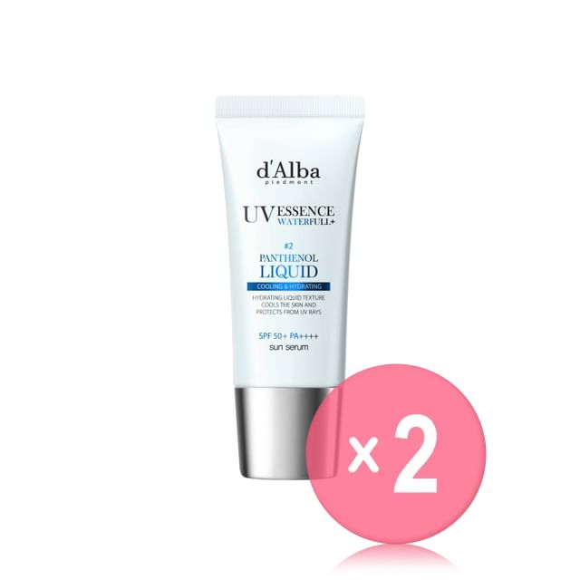 d-Alba-Waterfull Panthenol Liquid Essence Sun Serum 2pcs Bundle Set