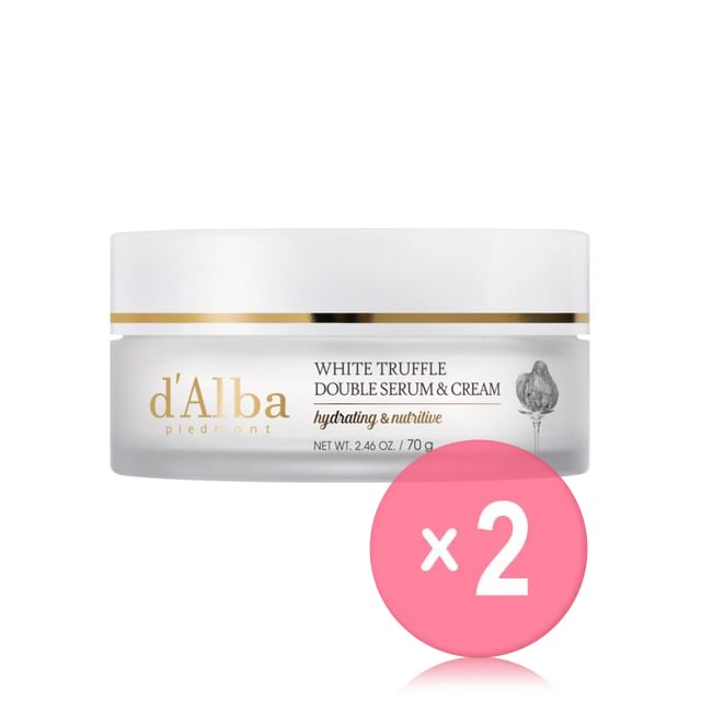 d-Alba-White Truffle Double Serum Cream 2pcs Bundle Set