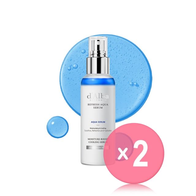 d-Alba-White Truffle Refresh Aqua Serum 2pcs Bundle Set
