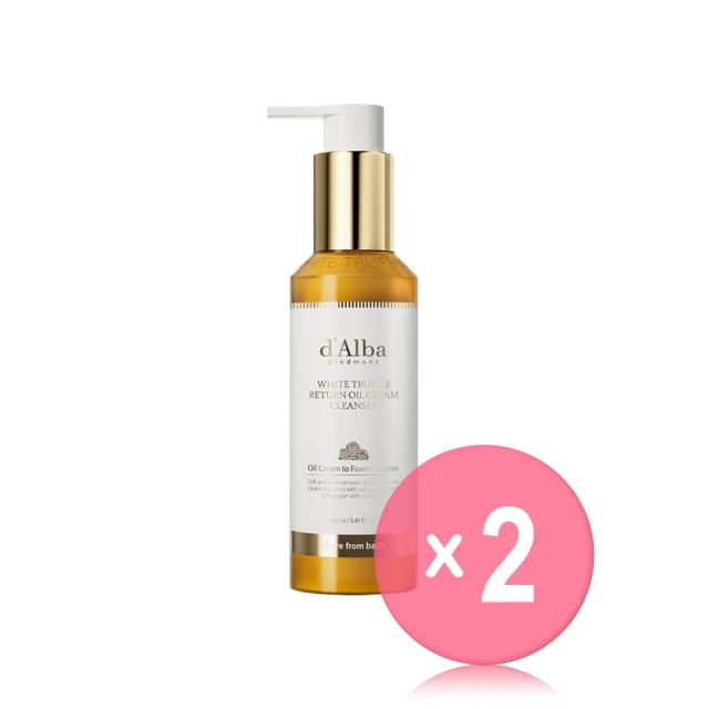 d-Alba-White Truffle Return Oil Cream Cleanser 2pcs Bundle Set