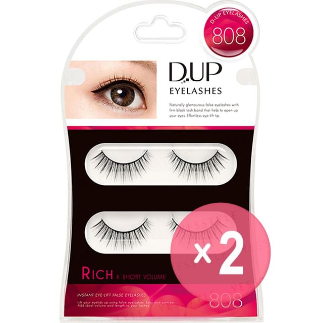 D-up-Eyelash Rich 808 2pcs Bundle Set