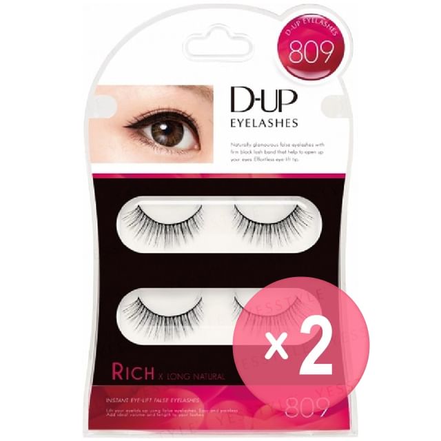 D-up-Eyelashes 809 Rich 2pcs Bundle Set