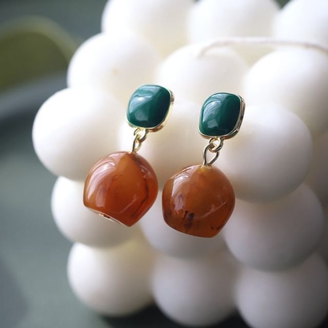 Daeuni-Gemstone Dangle Earring