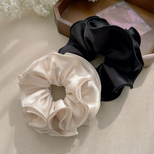 Daeuni-Layered Plain Scrunchie