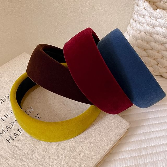 Daeuni-Plain Velvet Headband