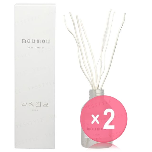 DAIKO-mou mou Reed Diffuser Linen 2pcs Bundle Set