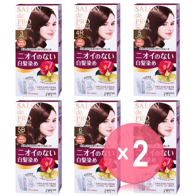 DARIYA-Salon De Pro Hair Color Liquid 2pcs Bundle Set