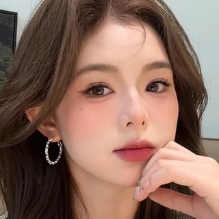 Dashiro-925 Sterling Silver Hoop Earring