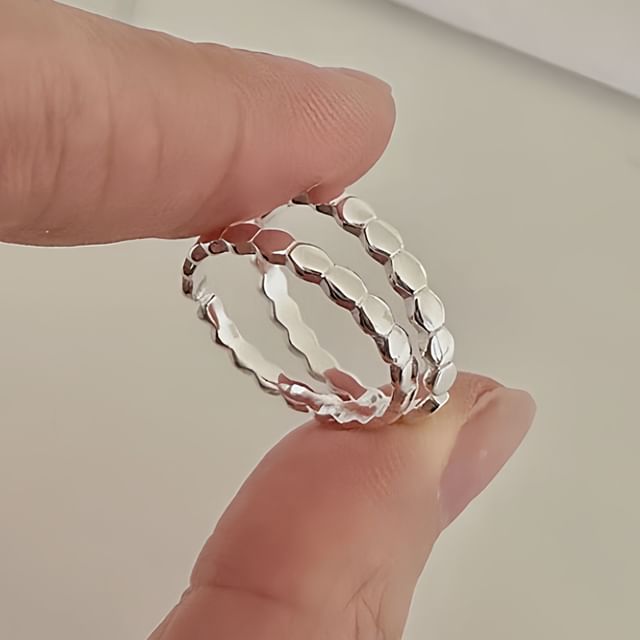 Dashiro-Sterling Silver Adjustable Open Ring