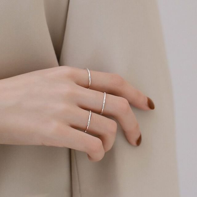 Dashiro-Sterling Silver Thin Ring