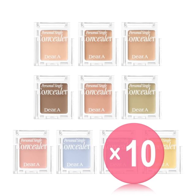 Dear-A-Personal Single Concealer - 10 Colors 10pcs Bundle Set