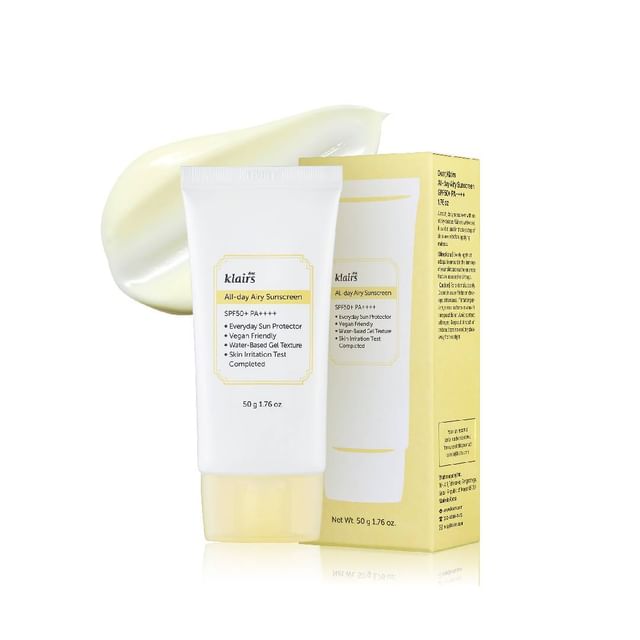 Dear- Klairs-All-day Airy Sunscreen - Crème solaire-50ml