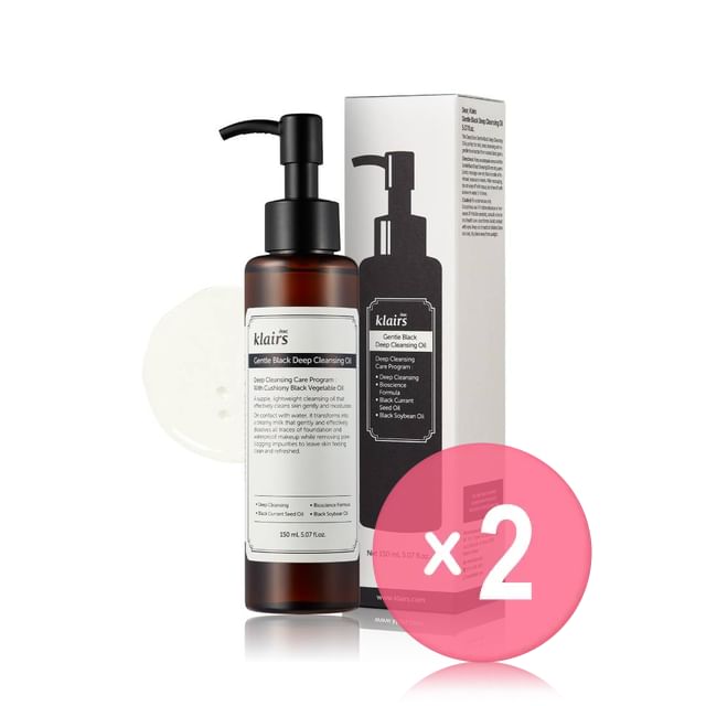 Dear- Klairs-Gentle Black Deep Cleansing Oil 2pcs Bundle Set