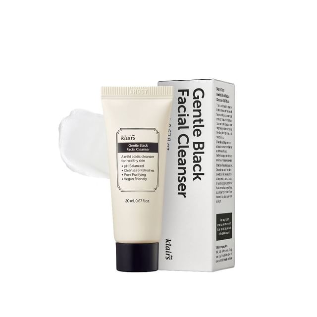 Dear- Klairs-Delikatny czarny środek do mycia twarzy Mini-20 Ml