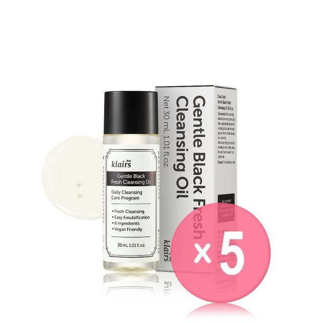 Dear- Klairs-Gentle Black Fresh Cleansing Oil Mini 5pcs Bundle Set