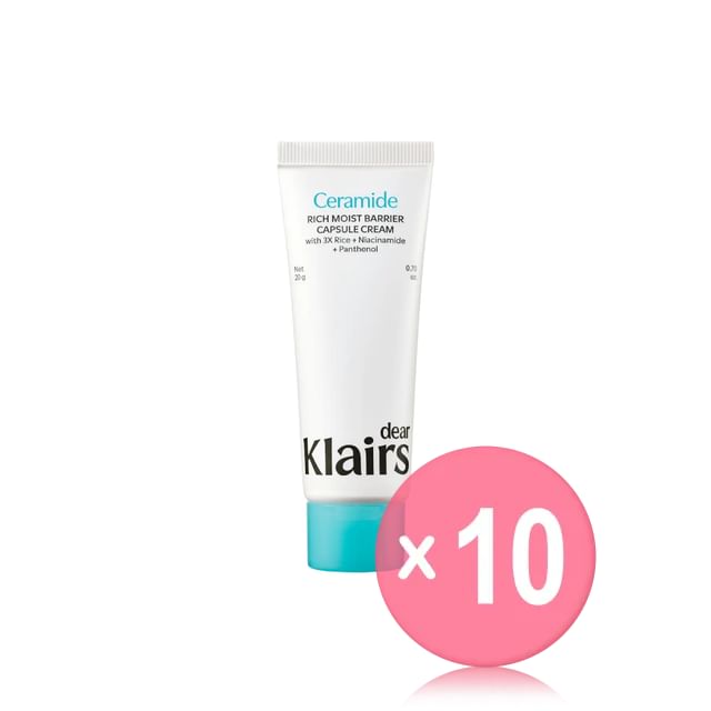 Dear- Klairs-Rich Moist Barrier Capsule Cream Mini 10pcs Bundle Set