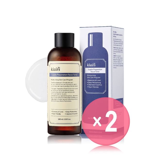 Dear- Klairs-Supple Preparation Facial Toner - 2 Types 2pcs Bundle Set