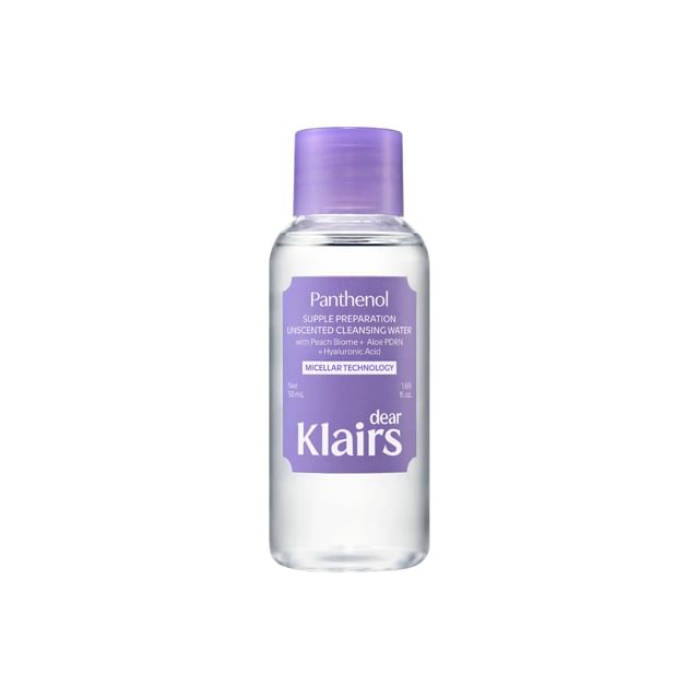Dear- Klairs-Supple Preparation Unscented Cleansing Water Mini - Eau micellaire sans parfum petit format