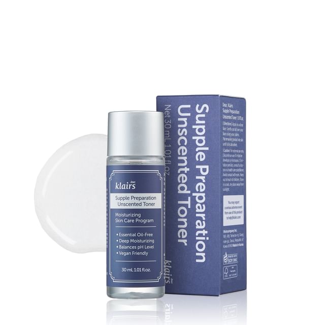 Dear- Klairs-Tônico Supple Preparation Unscented Toner MINI-30ml