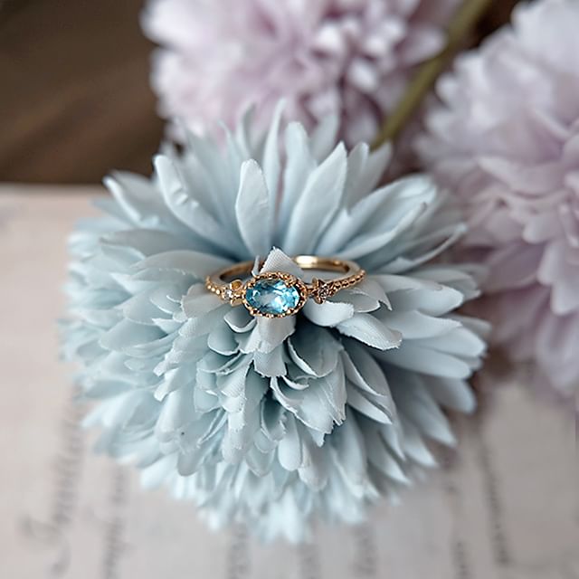 DECADES-Opal S925 Sterling Silver Open Ring