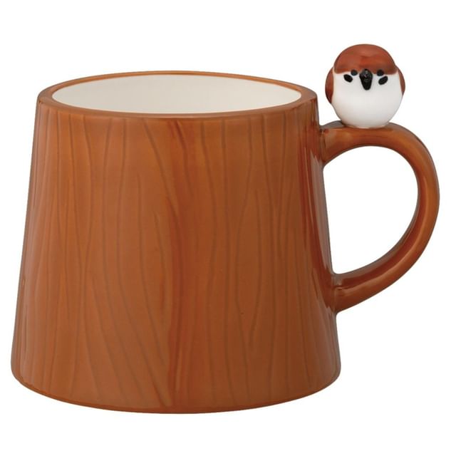DECOLE CORPORATION-Bird Sparrow Tree Stump Drinking Cup