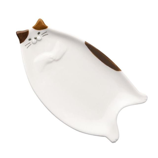 DECOLE CORPORATION-Calico Cat Mini Plate