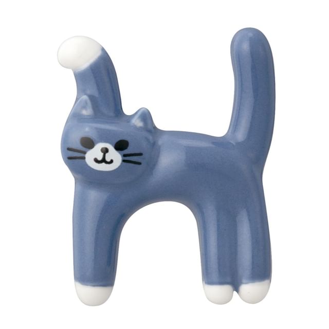 DECOLE CORPORATION-Cat Initial Chopsticks Rest H
