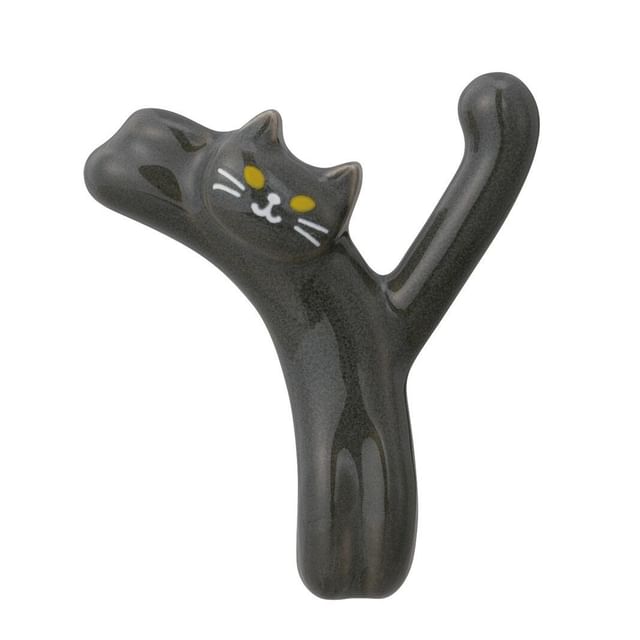 DECOLE CORPORATION-Cat Initial Chopsticks Rest Y