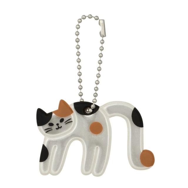 DECOLE CORPORATION-Cat Initial PVC Bag Charm M