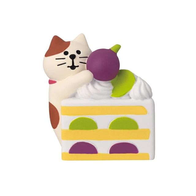 DECOLE CORPORATION-Cat Kitten with Grape Shortcake