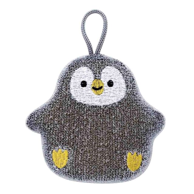 DECOLE CORPORATION-Sparkle Cleaning Sponge Penguin