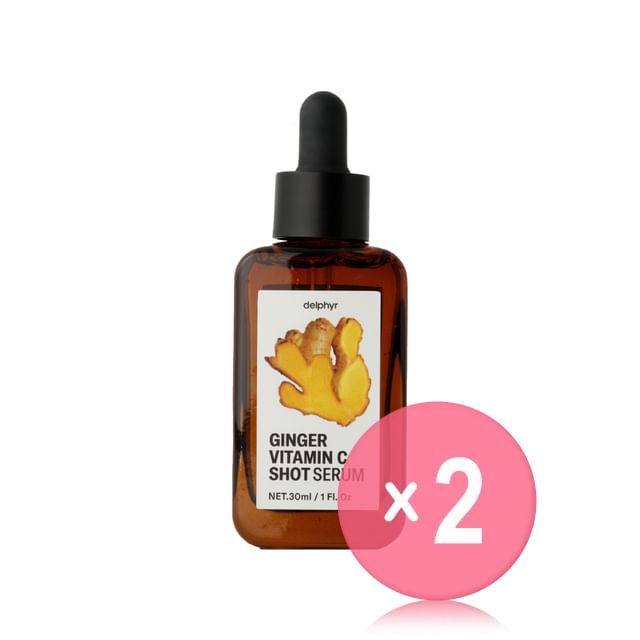 delphyr-Ginger Vitamin C Shot Serum 2pcs Bundle Set