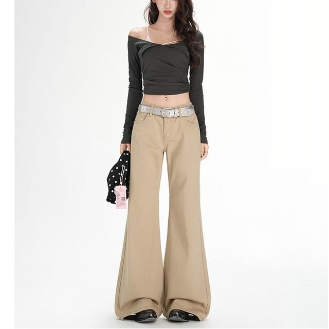 Denimot-High Waist Flared Jeans Various Designs