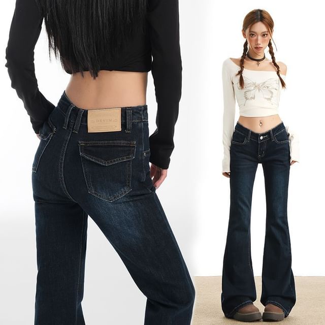 Denimot-Low Waist Flared Jeans Various Designs