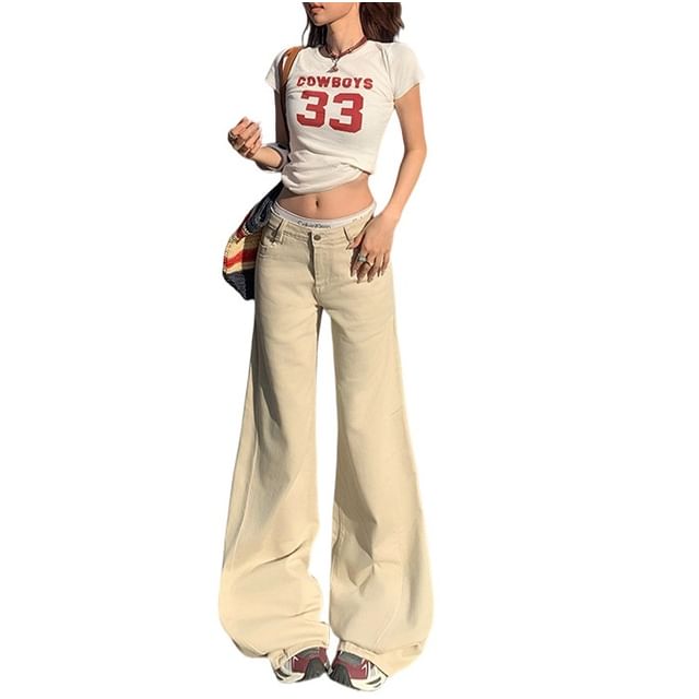 Denimot-Low Waist Flared Jeans Various Designs