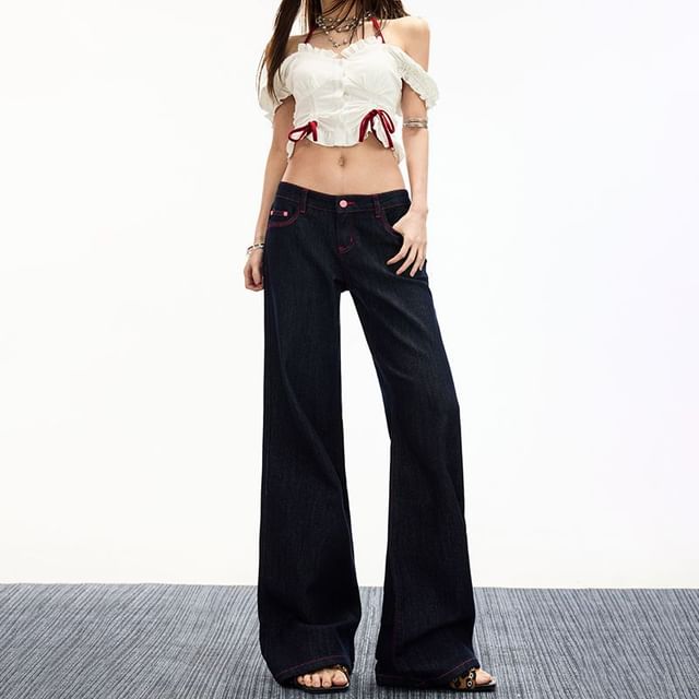 Denimot-Mid Rise Bootcut Jeans Various Designs