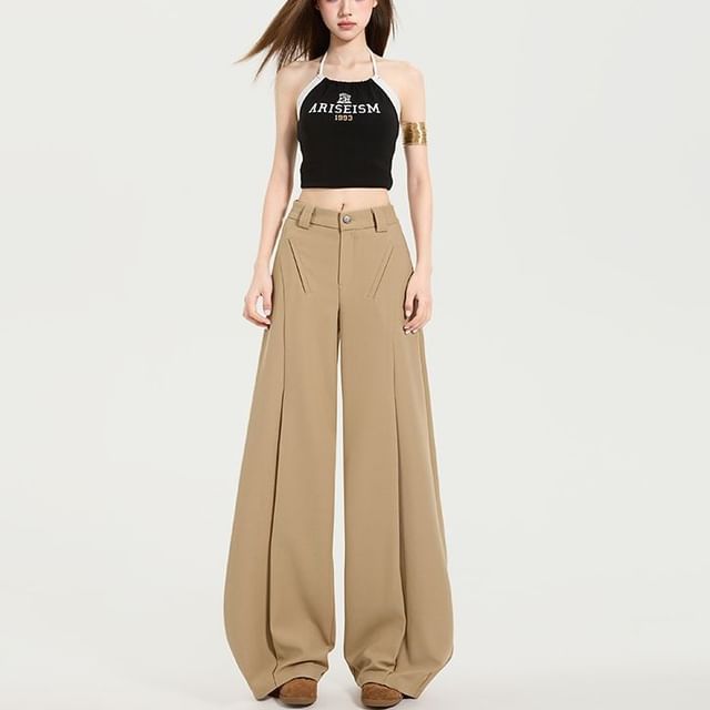 Denimot-Mid Rise Plain Baggy Pants Various Designs