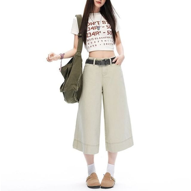 Denimot-Mid Rise Plain Jorts