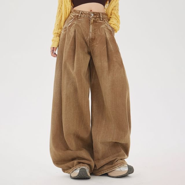 Denimot-Mid Waist Baggy Jeans Various Designs