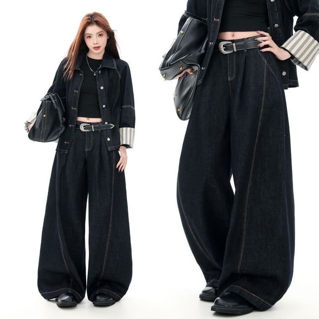 Denimot-Mid Waist Baggy Jeans Various Designs