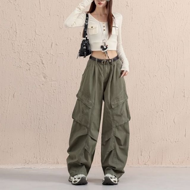 Denimot-Mid Waist Baggy Pants Various Designs