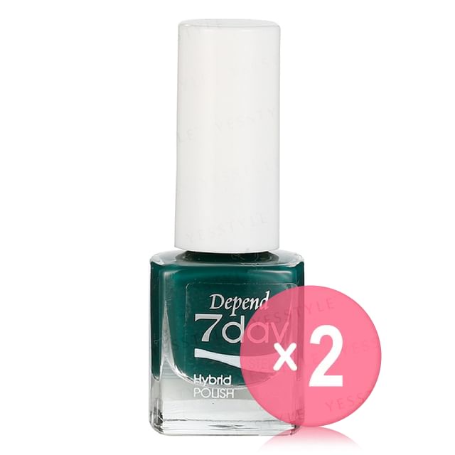 Depend Cosmetic-7day Hybrid Polish 7133 Be Courageous 2pcs Bundle Set