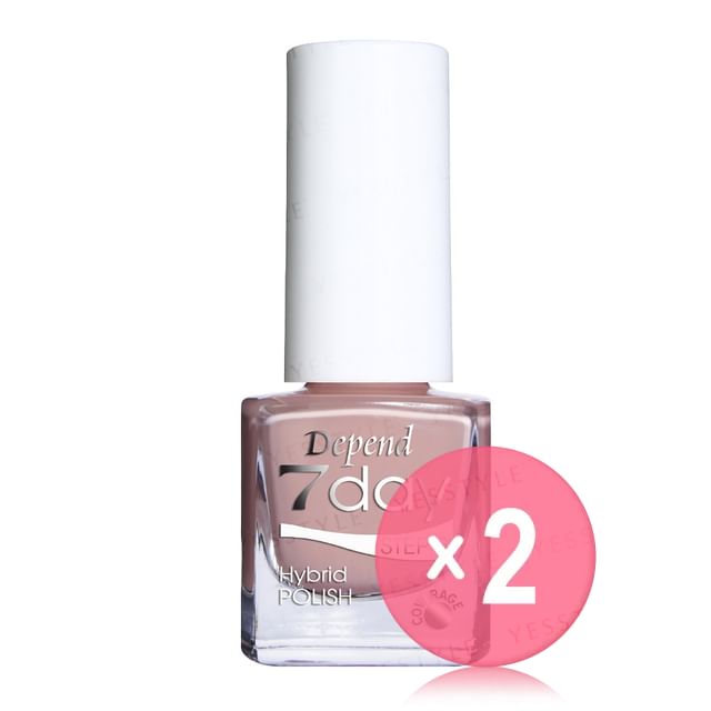 Depend Cosmetic-7day Hybrid Polish 7136 Hello Beautiful 2pcs Bundle Set