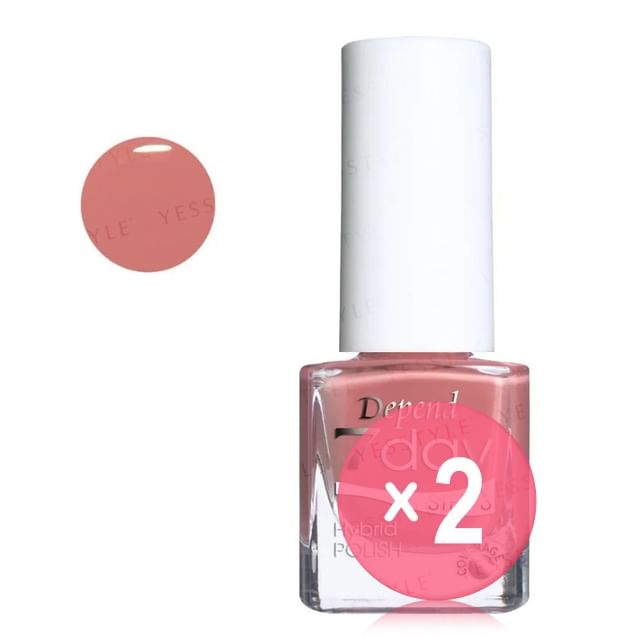 Depend Cosmetic-7day Hybrid Polish 7235 Exhale Hate 2pcs Bundle Set