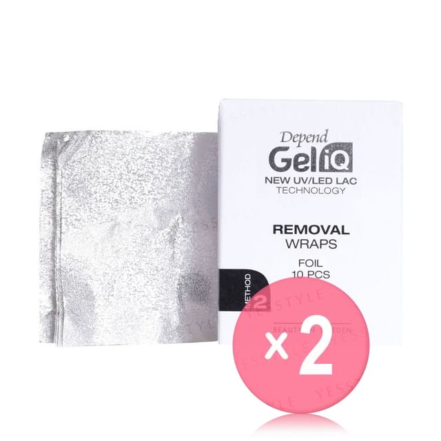 Depend Cosmetic-Gel iQ Removal Wraps Foil Method 2 2pcs Bundle Set